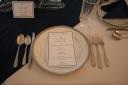 The placesetting and menu