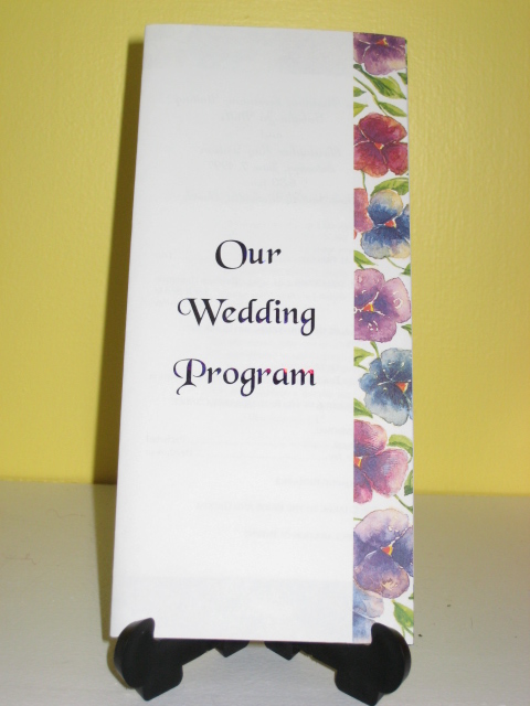 wedding program template I would like to share this template with our