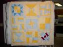 Yellow quilt, unfinished
