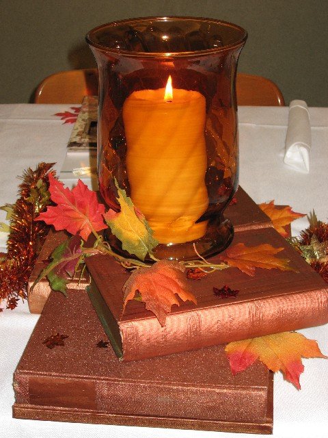 fall bridal shower centerpieces