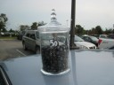 Apothecary jar filled with candy