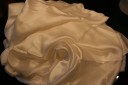 White silk scarves