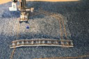 water bottle holder made from old jeans