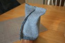 water bottle holder made from old jeans