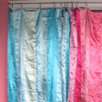 Curtains as closet doors
