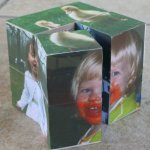 Magic folding photo cubes