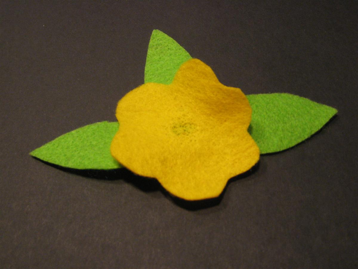 felt flower corsage pin felt flower corsage pin