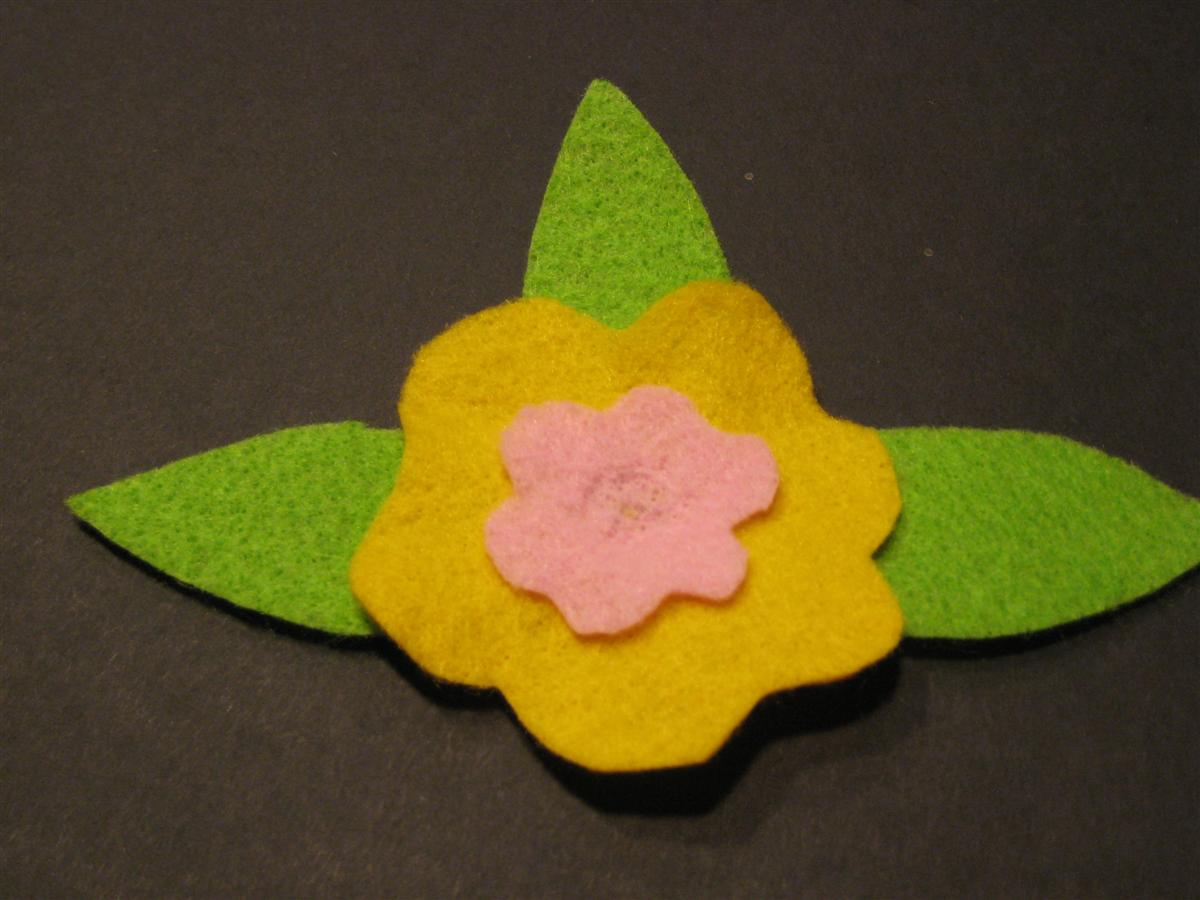 felt flower corsage pin felt flower corsage pin