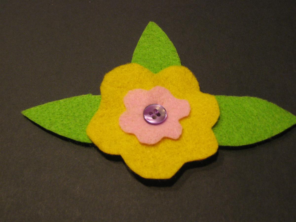 felt flower corsage pin felt flower corsage pin