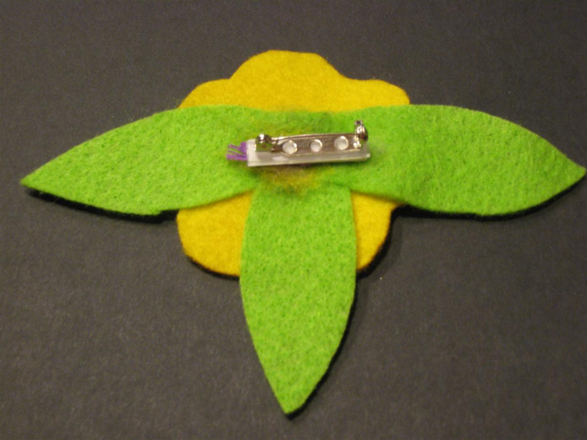 felt flower corsage pin felt flower corsage pin