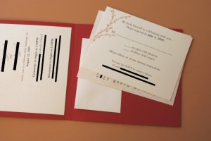 handmade wedding invitations