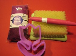 cookie cutter felting