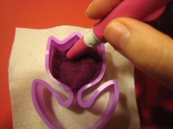 cookie cutter felting