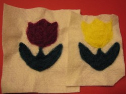 cookie cutter felting