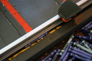 peeling crayons