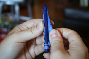 peeling crayons