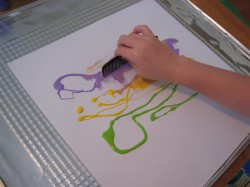 comb painting comb painting