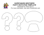 Super Mario Brothers Invitation Template