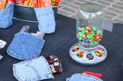 candy bar buffet table