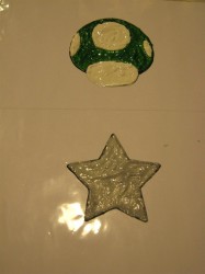 Super Mario Brothers paint clings