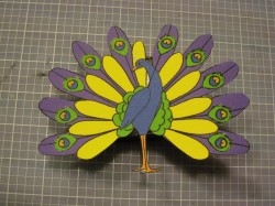 peacock napkin rings