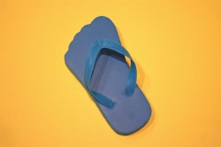 duct tape decorated flip flops