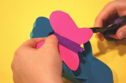 duct tape decorated flip flops