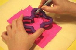 duct tape decorated flip flops
