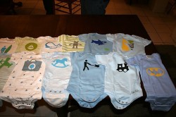 painted onesies for baby shower painted onesies for a baby shower