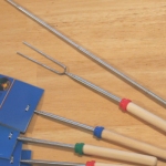 Telescoping marshmallow toasting sticks