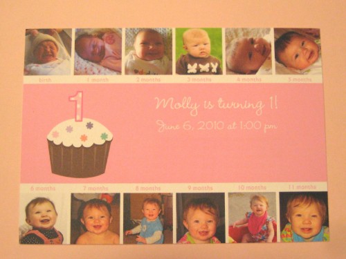 cupcake party invitation