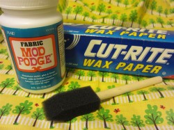 Mod Podge sewing machine case