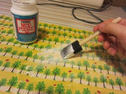 Mod Podge sewing machine case