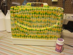 Mod Podge sewing machine case
