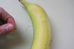 sliced banana trick