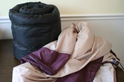 sleeping bag tote
