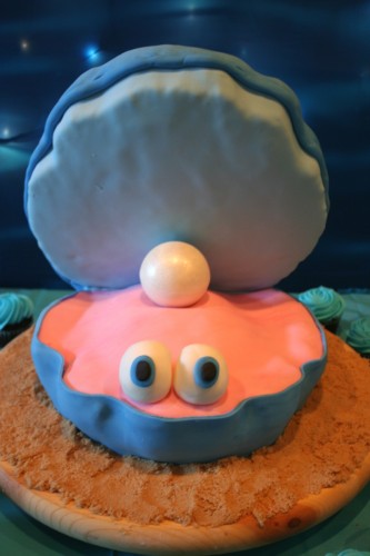 under the sea oyster shell cake