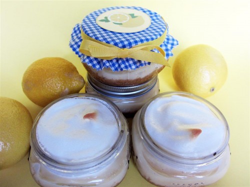 lemon meringue pie in a jar
