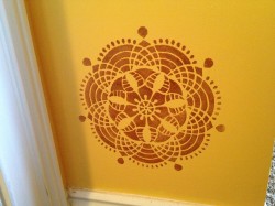 Moroccan wall stencil