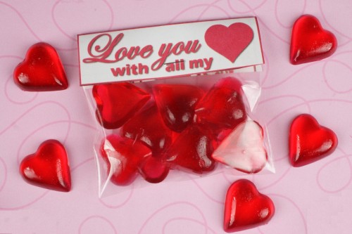 Valentine's Day heart candy Valentine's Day heart shaped candy