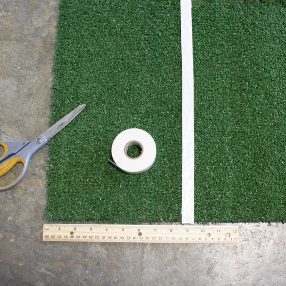 diy football field area rug