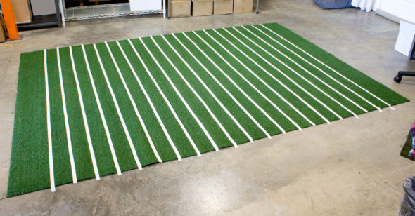 diy football field area rug