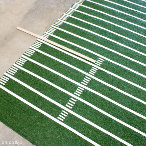 diy football field area rug