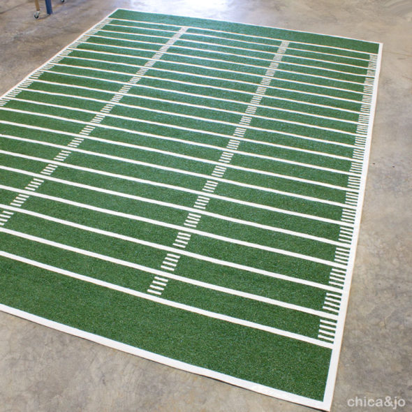 diy football field area rug