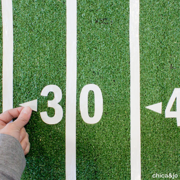 diy football field area rug