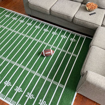 Make a Football Field Rug
