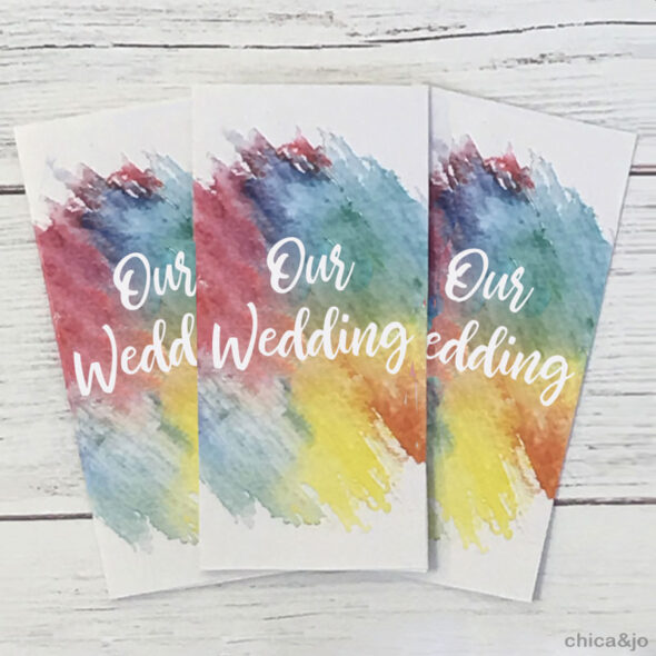 Free Tri-fold Wedding Program Template