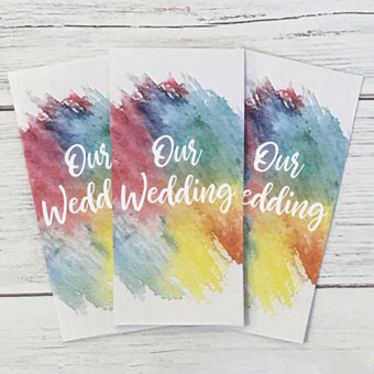 Free Tri-fold Wedding Program Template
