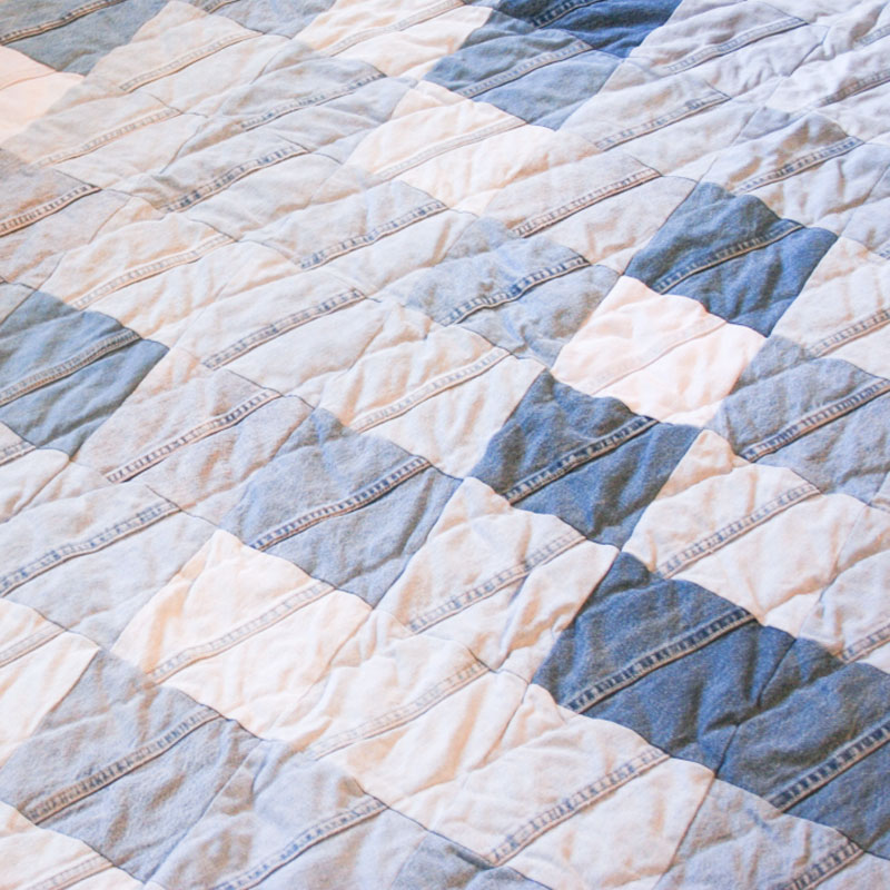 Make a Gorgeous Denim Quilt From Blue Jeans