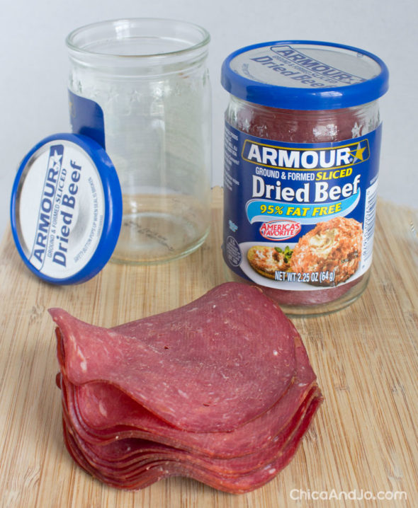 Dried Beef Roll-ups appetizers recipe